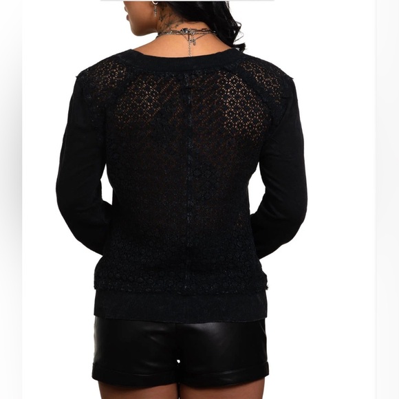 NWT Affliction Leopard Rock long sleeve fleece size M - Picture 2 of 15